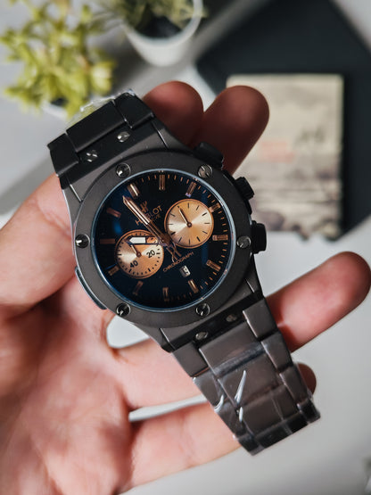 HUBLOT big bang chronograph with stainless BELT