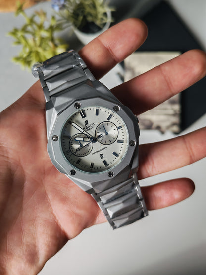 HUBLOT big bang chronograph with stainless BELT